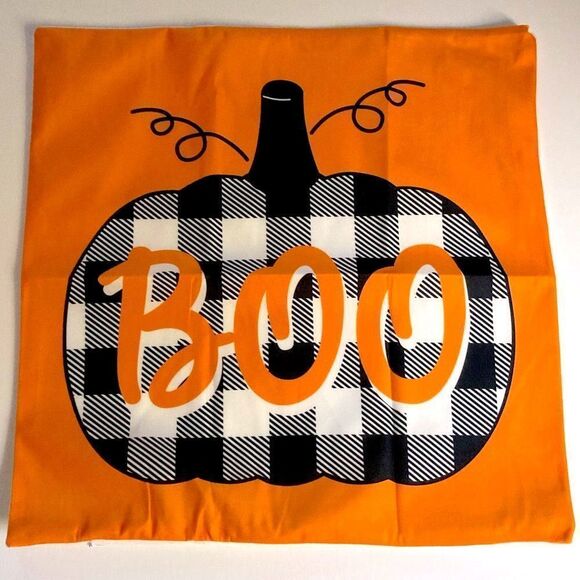 Boo Pumpkin 🎃 Pillow Cover - Picture 1 of 3